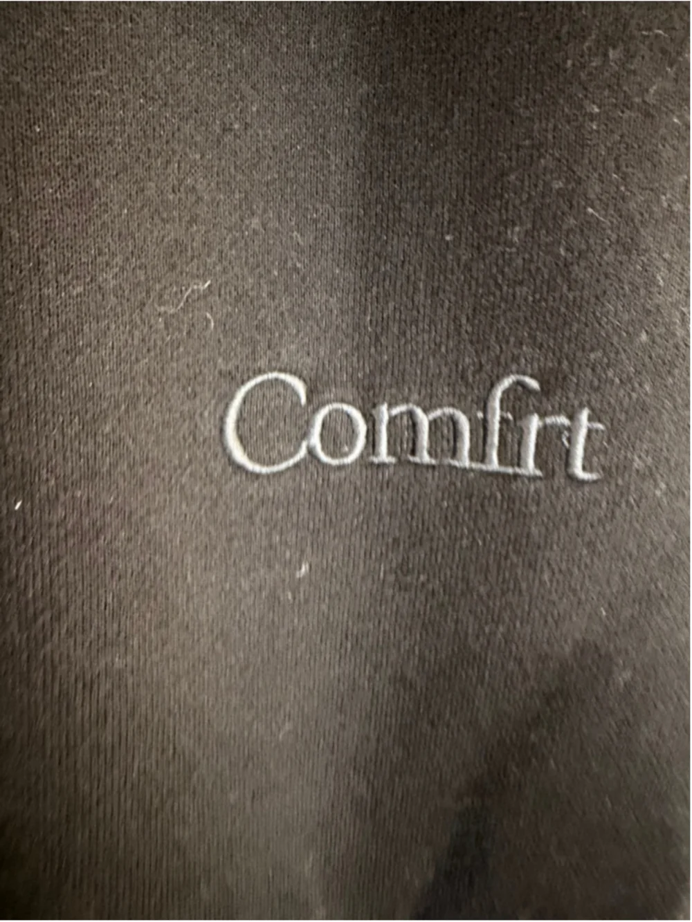 Comfrt Onyx Black Signature Fleece Cuffed Jogger Sweatpants Size Small EUC - Picture 3 of 5